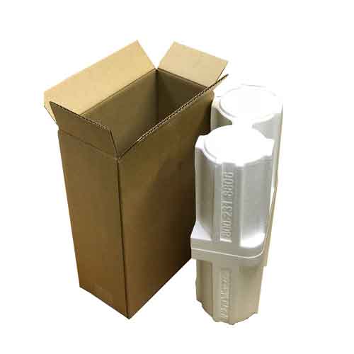 2-Bottle Wine Shipper Foam Insert - 750 mL - Subotnick Packaging